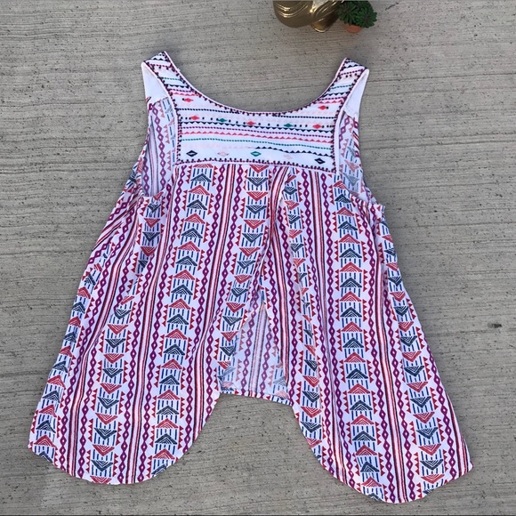 2/$15 - Red Camel Embroid. Beaded Tulip Back Tank - Picture 2 of 5